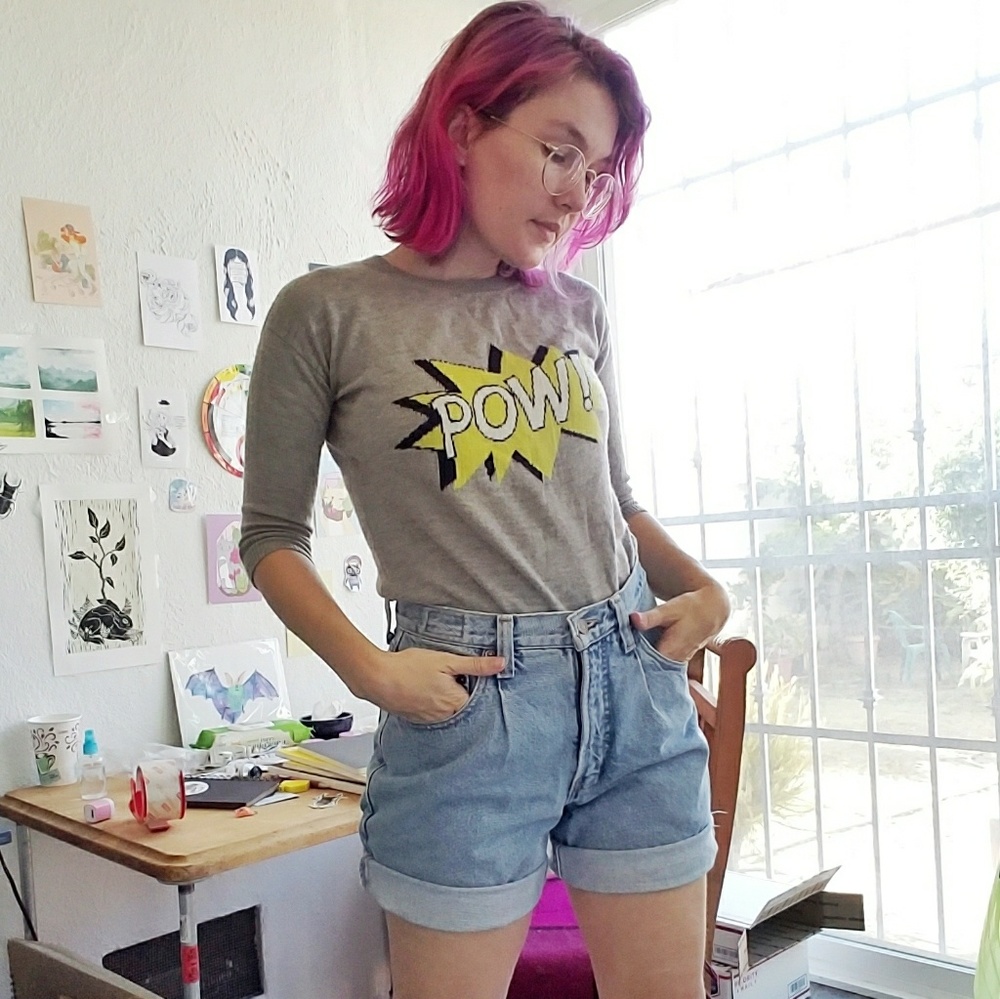 LAST CHANCE!! High Waist Vintage Denim Shorts